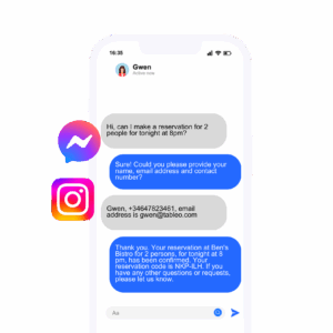 Application Sample in a chat