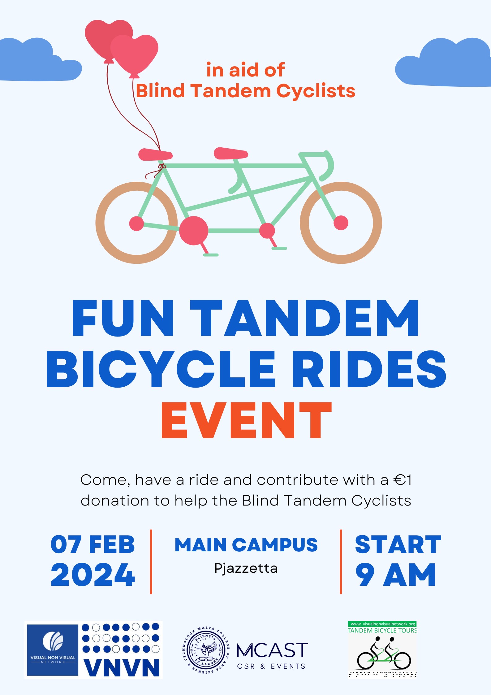 FUN TANDEM BICYCLE RIDES EVENT