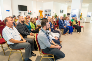 Focused Audience in a Modern Conference Room