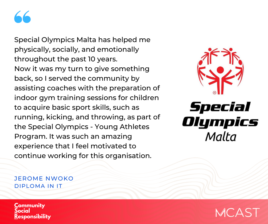 Jerome Nwoko - Special Olympics Malta