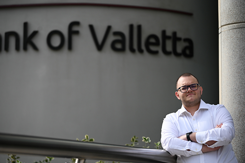 Leandros Galea in apprenticeship program