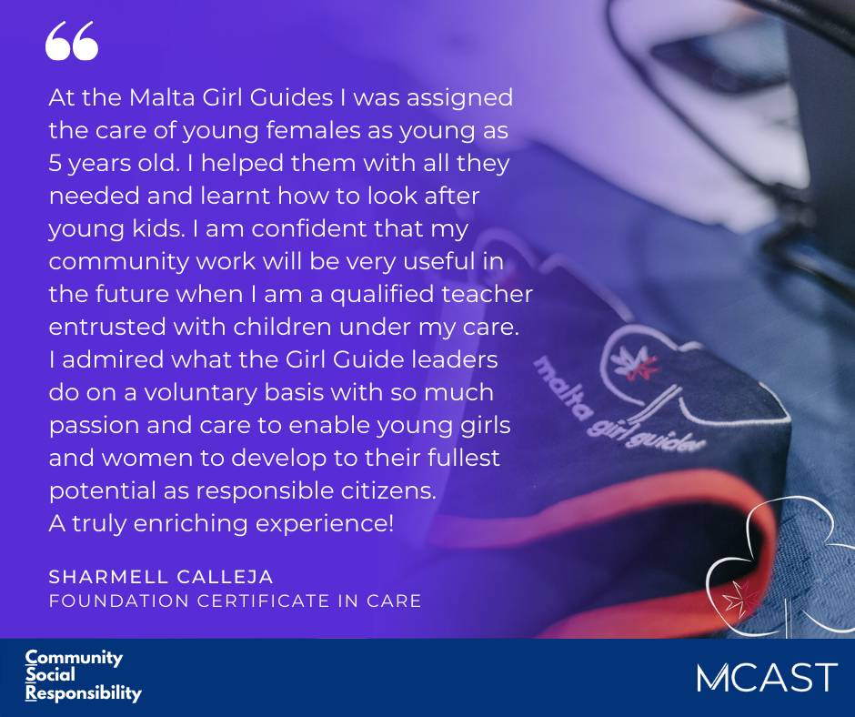 MCAST CSR - Calleja Sharmell - Malta Girl Guides