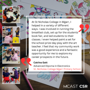 Mcast csr catrina gatt st nicholas college mgarr