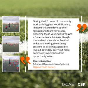 Mcast csr cleavent aquilina siggiewi youth nursery