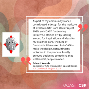 Mcast csr edward xuereb ica card deck project 2025