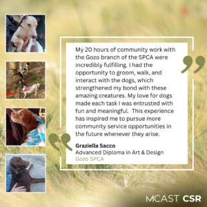 Mcast csr graziella sacco gozo spca