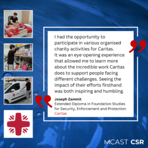 Mcast csr joseph zammit caritas