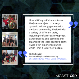 Mcast csr kirstie cutajar ghaqda kultura u armar m.annunzjata