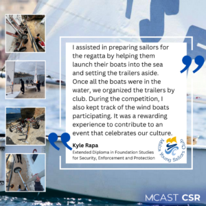 Mcast csr kyle rapa malta young sailors club