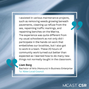 Mcast csr liam borg ta' xbiex local council