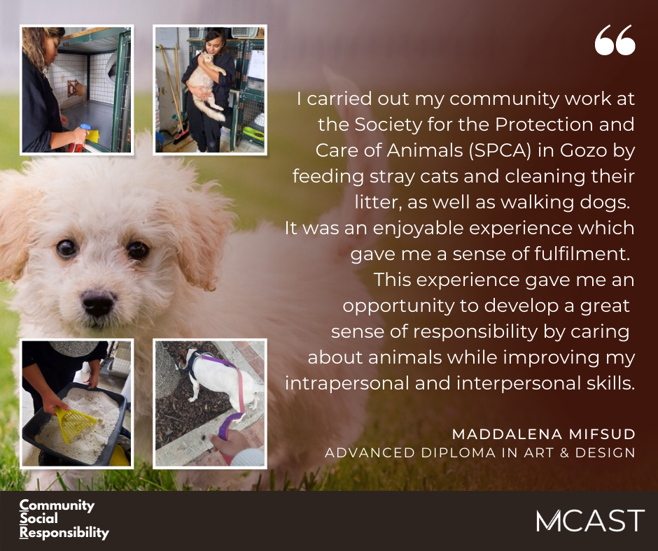 MCAST CSR - Maddalena Mifsud - SPCA