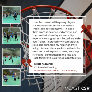 Mcast csr nikita kabashnii hibs bball club & nursery