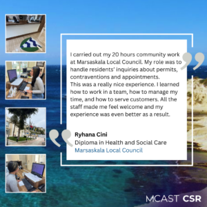 Mcast csr ryhana cini m'scala local council