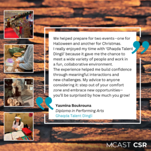 Mcast csr yasmina boukrouna ghaqda talent dingli