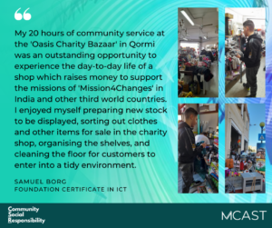 Samuel borg oasis charity bazaar