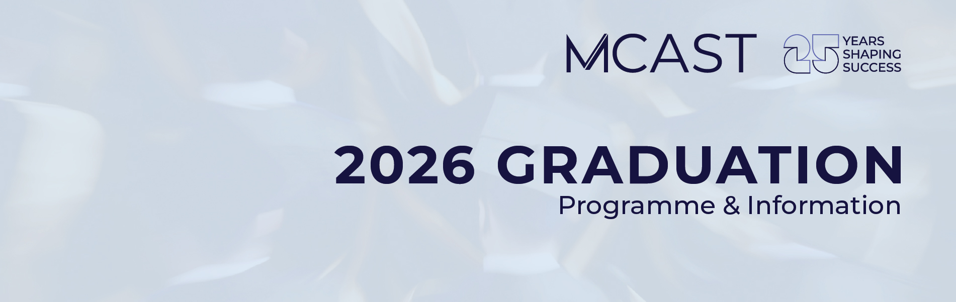 2026 Graduation programme