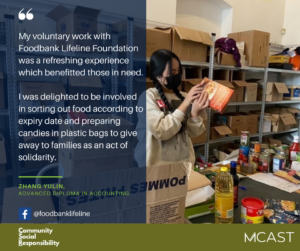 Zhang yulin foodbank lifeline